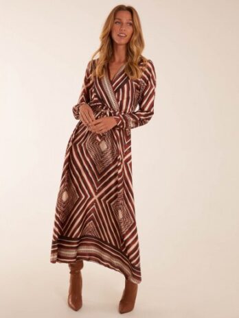 Aztec Wrap Maxi Dress