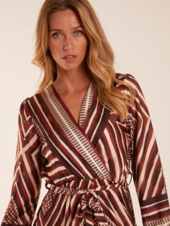 Aztec Wrap Maxi Dress